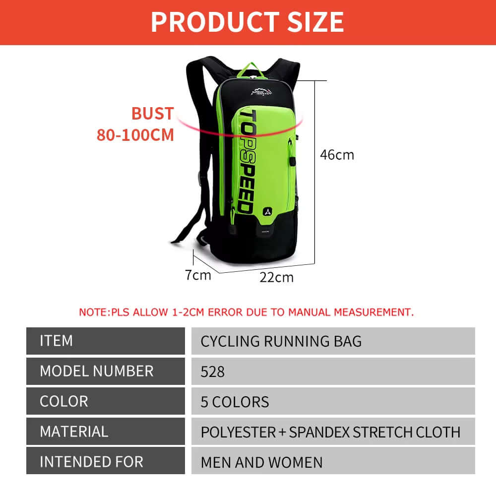 6L Men'S and Women'S Cycling Bag for Cycling Waterproof and Breathable Bicycle Backpack, Bicycle Water Bag, Bicycle Helmet